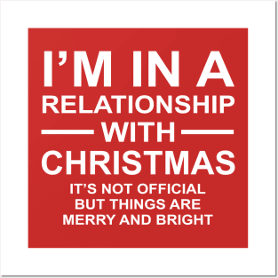 Relationship With Christmas Merry Bright Funny Pun Posters and Art